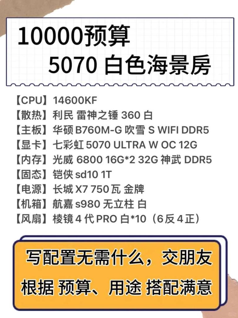 ベスト10KゲーミングPC構築:Intel i5-14600KF & RTX 5070 オーシャンビュー設定ガイド 2024