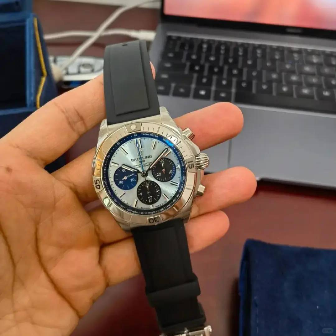 Affordable Breitling Ice Blue Watch for Just 3.8q ~ Luxe Timepieces