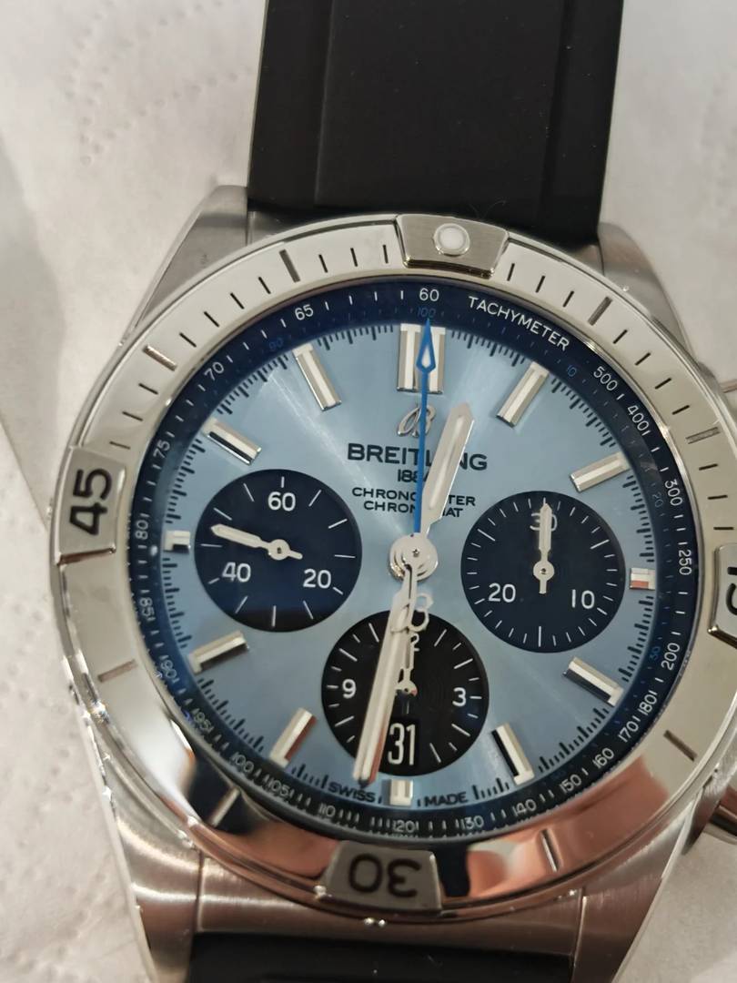 Breitling Ice Blue Super Chronograph Watch Diary 1 - Luxury Timepiece Review