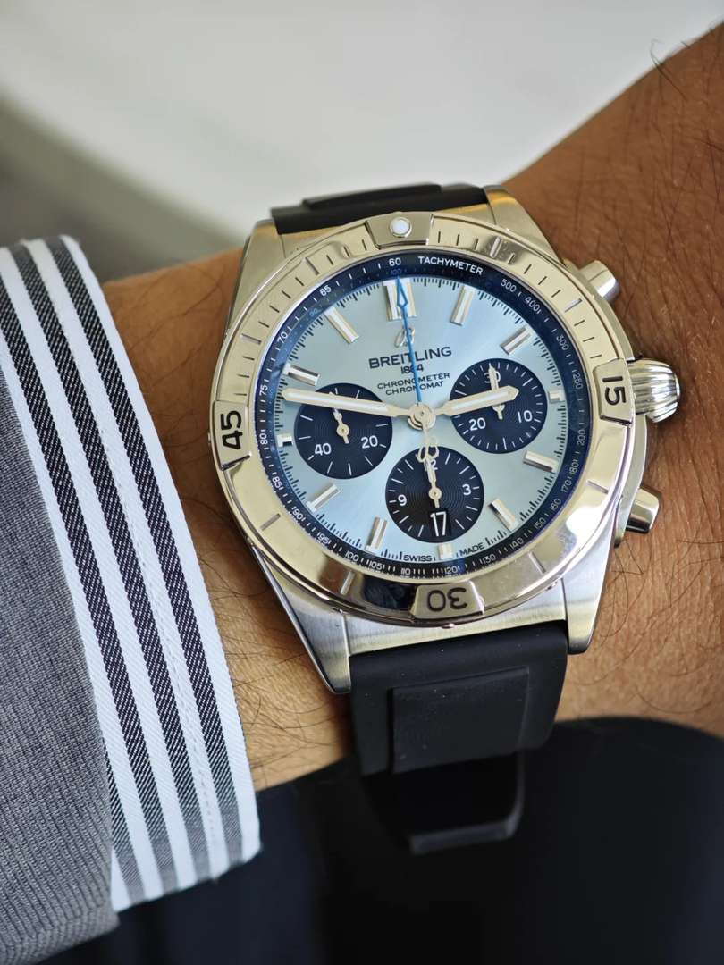 Breitling Ice Blue Super Chronograph Watch Diary 1 - Luxury Timepiece Review