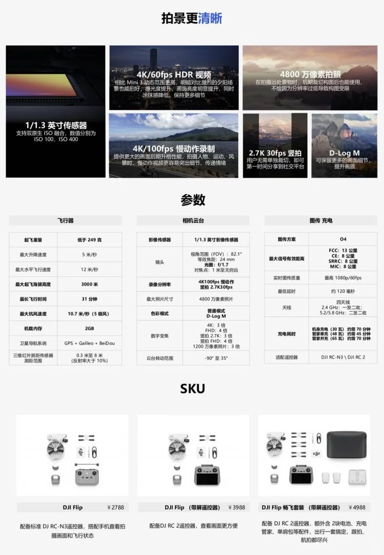 DJI Flip: All-in-One Vlog Drone for Aerial Photography Enthusiasts