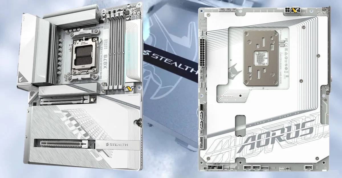 Gigabyte X870/B850 Rear-Plug High Appearance Motherboard for Gaming PCs
