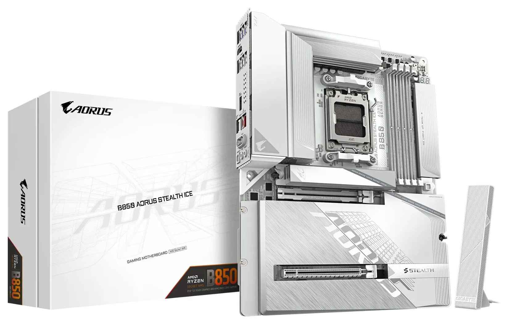 Gigabyte X870/B850 Rear-Plug High Appearance Motherboard for Gaming PCs