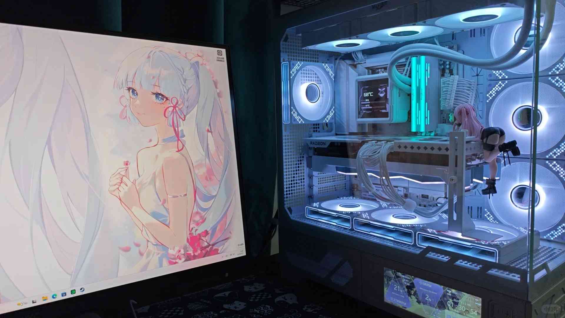 Perfect RGB Synchronization with Messy Cable Management Behind