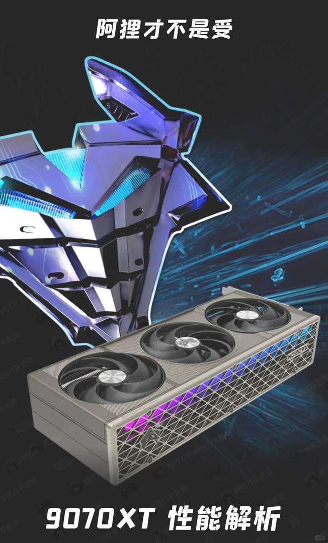Single image explains 9070XT graphics card performance and features
