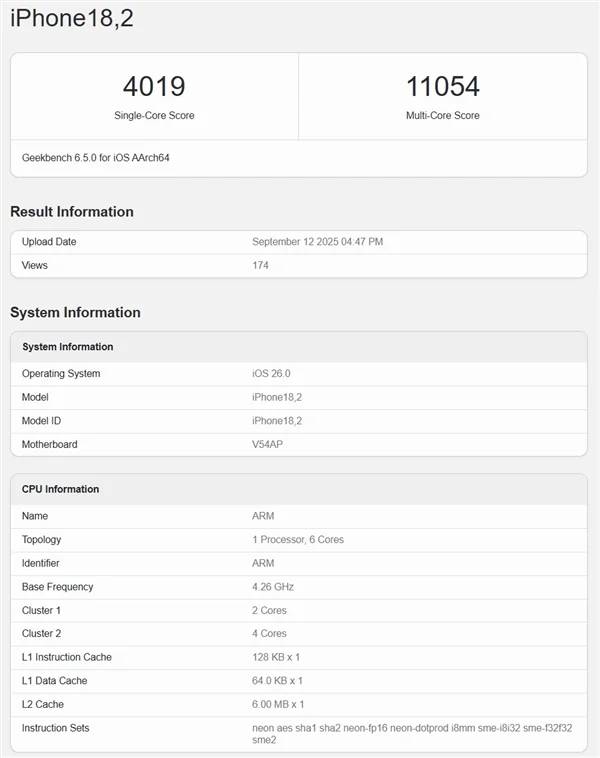 A19 Pro Single-Core Performance: Benchmark Score Exceeds 4000 Points