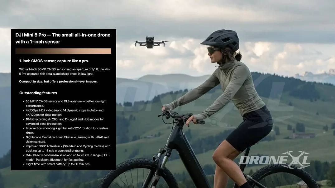 Официальные характеристики и функции DJI Mini 5 Pro: Полные детали и обновления выпуска