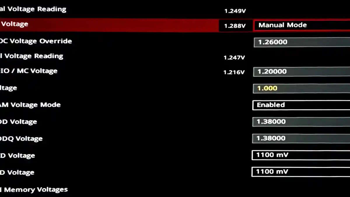 دليل تجاوز سرعة معالج Ryzen 7 9800X3D يدويًا B650E-F