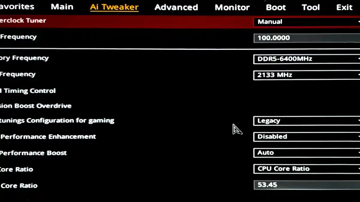 دليل تجاوز سرعة معالج Ryzen 7 9800X3D يدويًا B650E-F