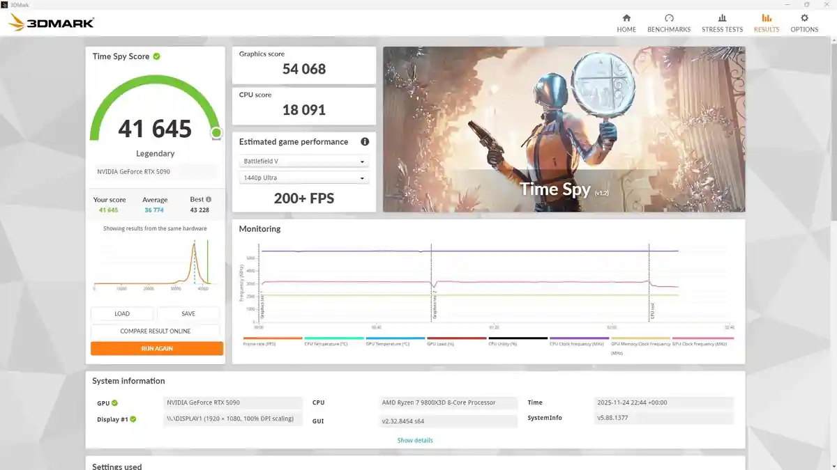 RTX 5090 Luftkühlung erreicht Top-3DMark-Ergebnisse