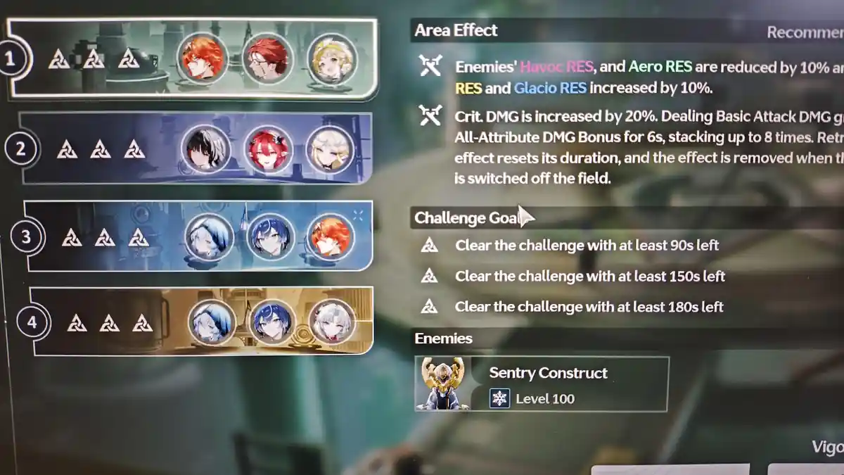 Stratégie T.O.A. : Buffs généraux, pas spécifiques au personnage